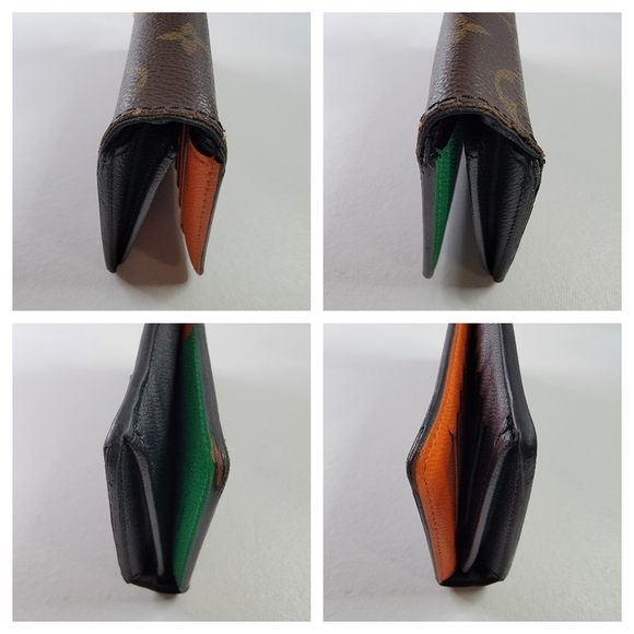 LOUIS VUITTON LV Logo Rubber Patch Brazza Long Wallet - Picture 11 of 13